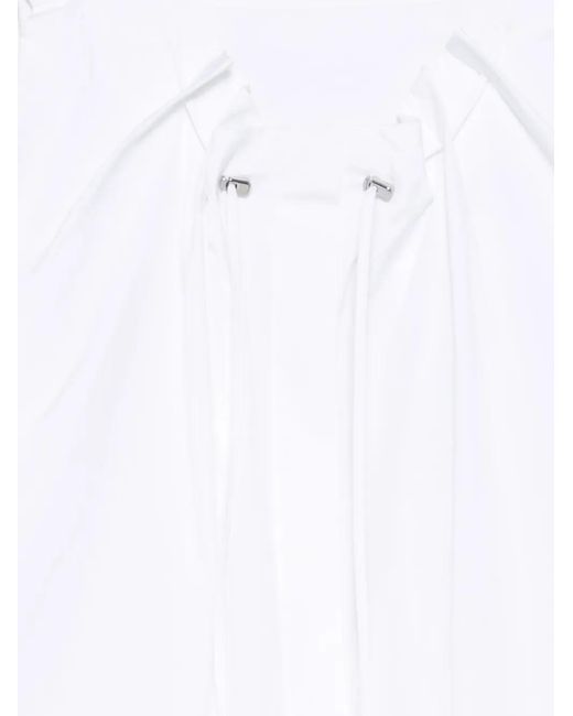 JNBY White Drawstring-Detail Blouse
