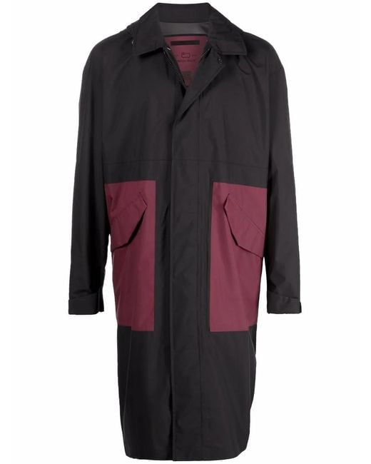 Woolrich Black Panelled Delaware Coat for men