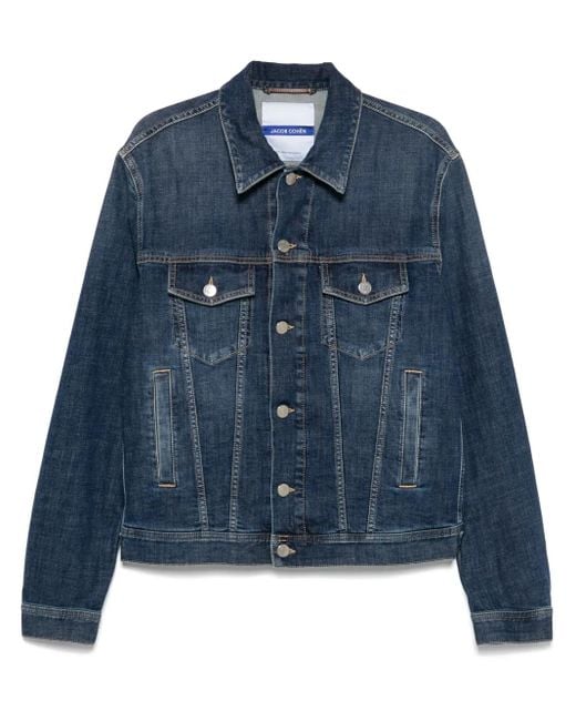 Jacob Cohen Blue Medium Cotton Elastane Outerwear for men