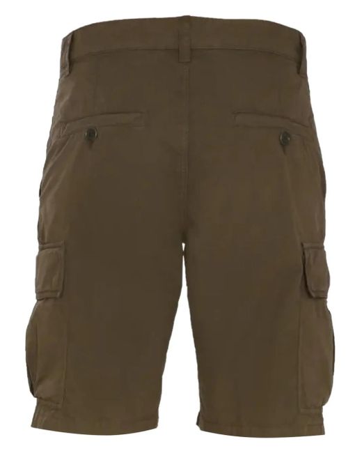 Aspesi Green Side-Pocket Cargo Shorts for men