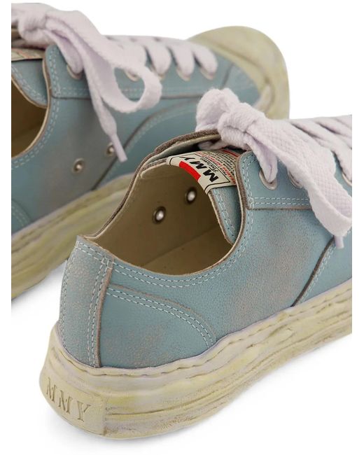 Maison Mihara Yasuhiro Blue Hank Leather Sneakers