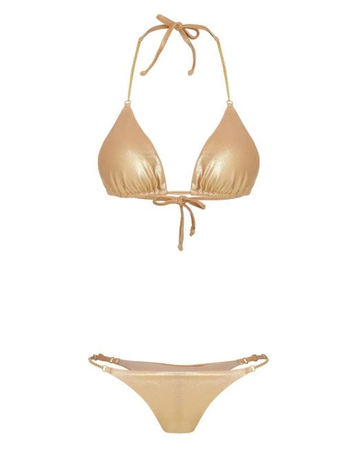 Amir Slama White Metallic Bikini