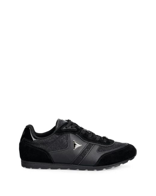 Guess Black Tyrah Suede Sneakers