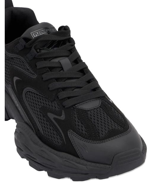 Philipp Plein Black Sneakers Pulse X
