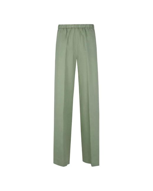 Aspesi Green Wide Leg Trousers