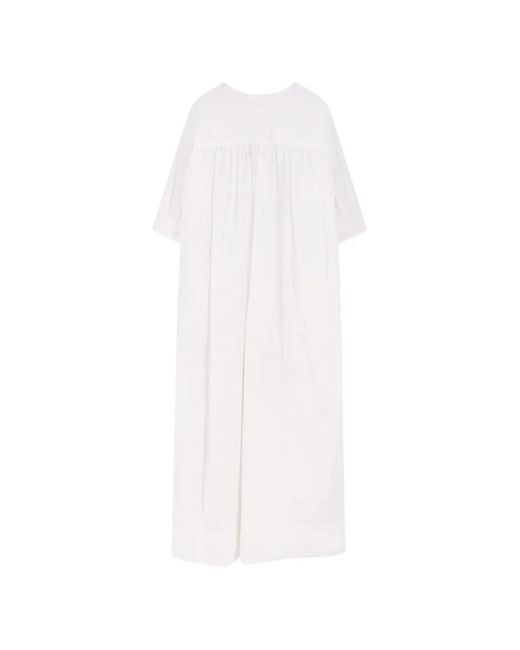 Aspesi White Dresses Cotone