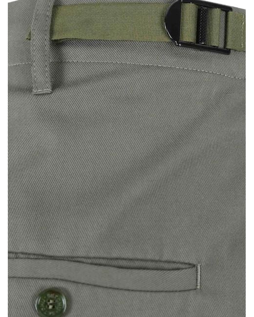 Setchu Green Creased Cargo Pants for men