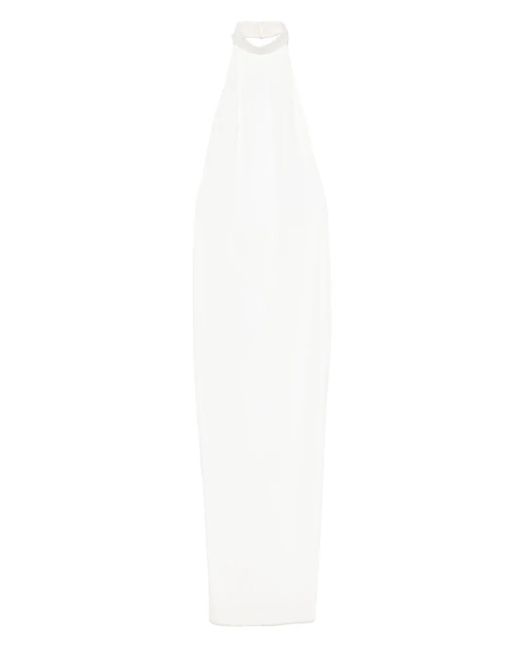 Vestiaire d'un Oiseau Libre Jurk Met Halternek in het White