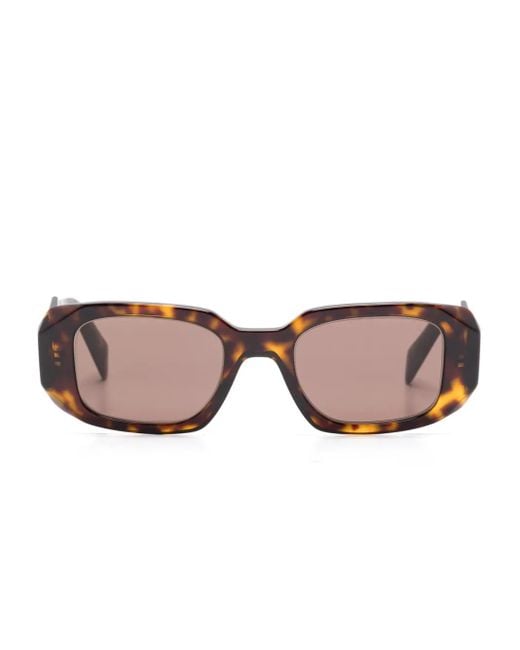 Prada Brown Square-Frame Sunglasses