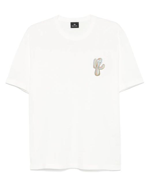 メンズ Paul Smith プリント Tシャツ White