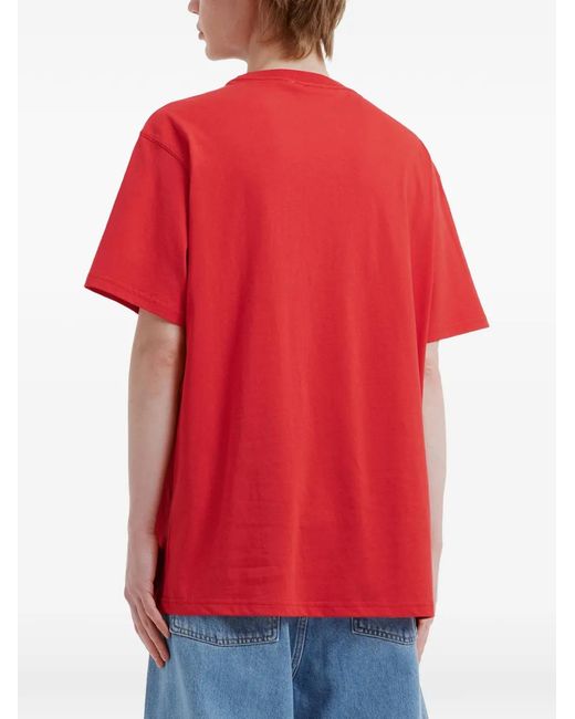 Chocoolate Red Bear-Patch T-Shirt for men