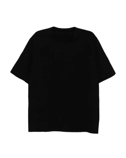 メンズ DEVOA パネル Tシャツ Black