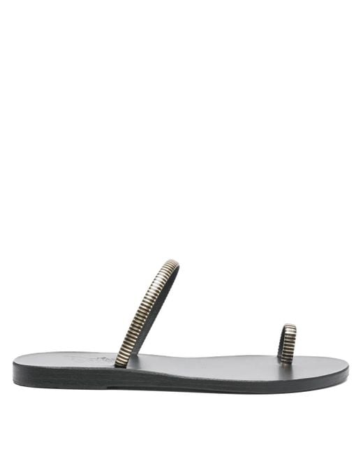Ancient Greek Sandals White Nora Sandals