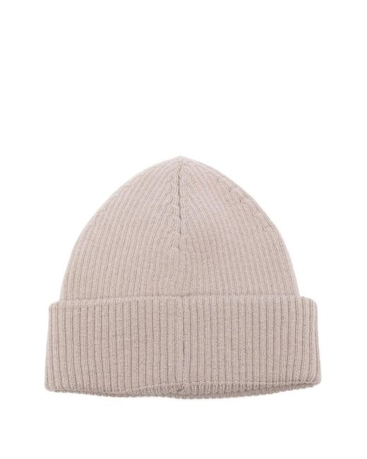 Our Legacy Natural Ribbed Beanie