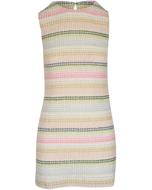 Missoni ストライプ ミニドレス Natural