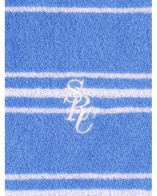 Sporty & Rich Blue Juniper Striped T-Shirt