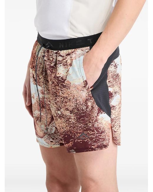 Nike Red Printed Shorts for men
