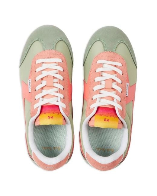 Paul Smith Green Lightning Bolt Sneakers