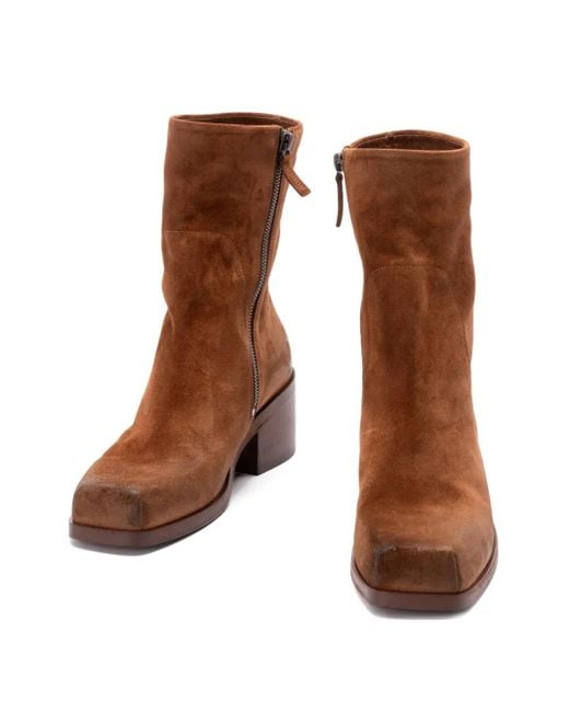Marsèll Brown Suede Ankle Boots