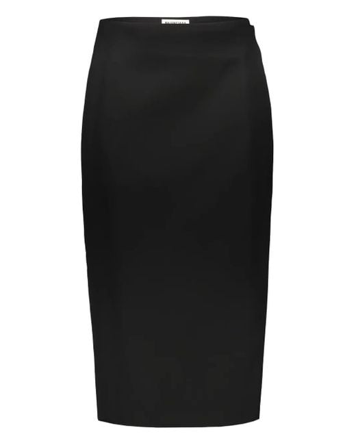 Jupe Portefeuille À Coupe Mi-Longue Balenciaga en coloris Black