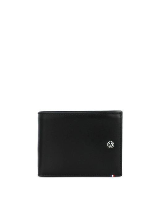 S.t. Dupont Black Bi-folded Leather Cardholders