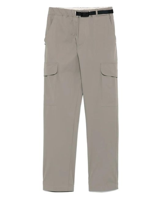 White Sand Gray Tapered Trousers for men