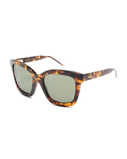 Thom Browne Brown Butterfly-Frame Sunglasses