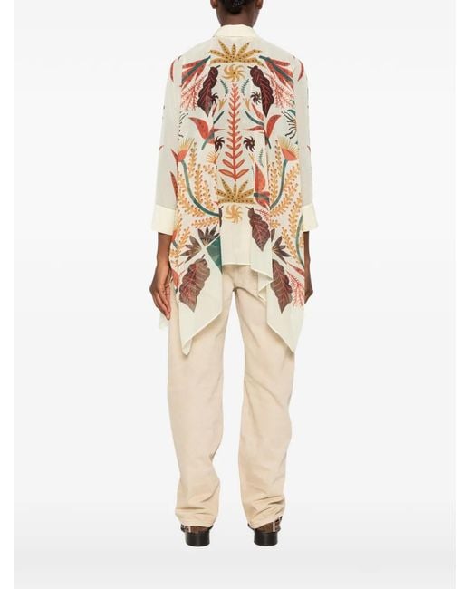 Etro White Printed Shirt