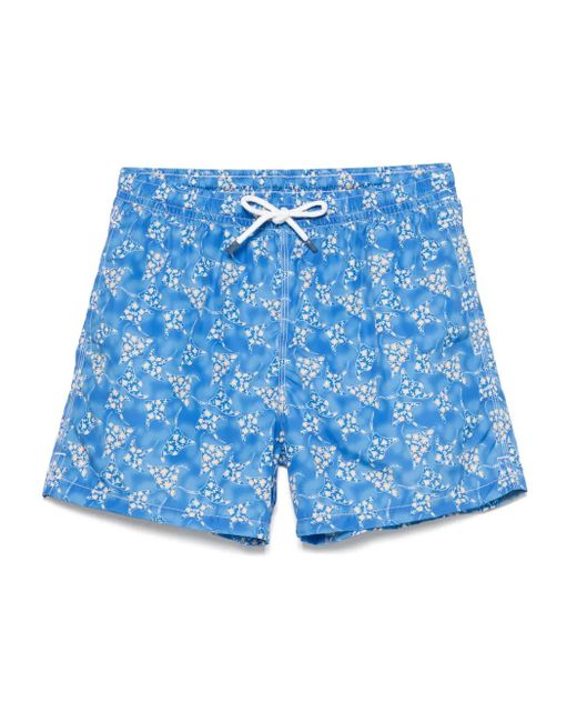 Fedeli Blue Madeira Swim Shorts for men