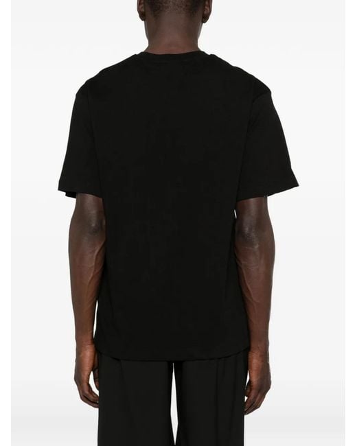 John Richmond Black Logo-Patch T-Shirt for men