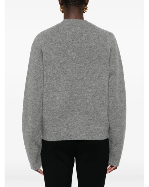 Cardigan En Laine À Poche Totême en coloris Gray