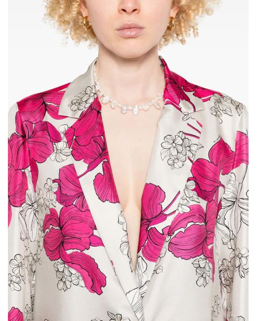 P.A.R.O.S.H. Pink Silk Coat