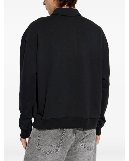 AllSaints Blue Xander Collared Polo Shirt for men