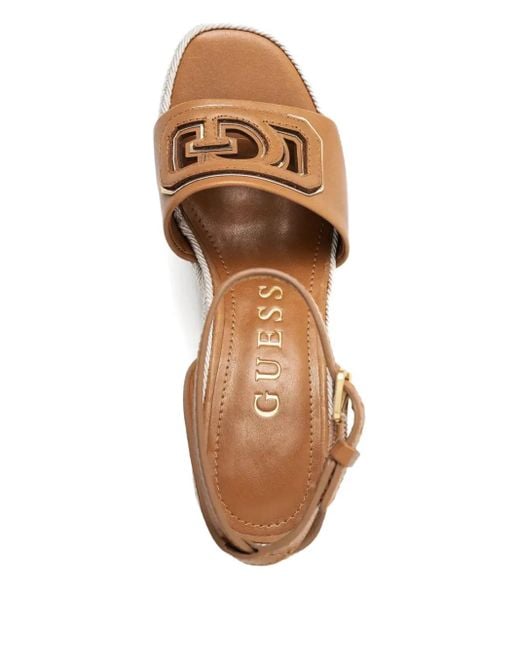 Guess Natural Wedge-Sandalen Mit Plateau