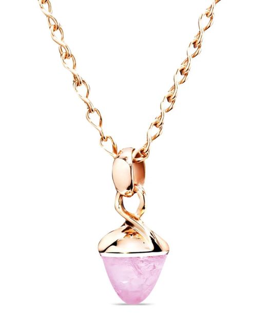 Tamara Comolli Pink 18K Rose Mikado Tourmaline Pendant