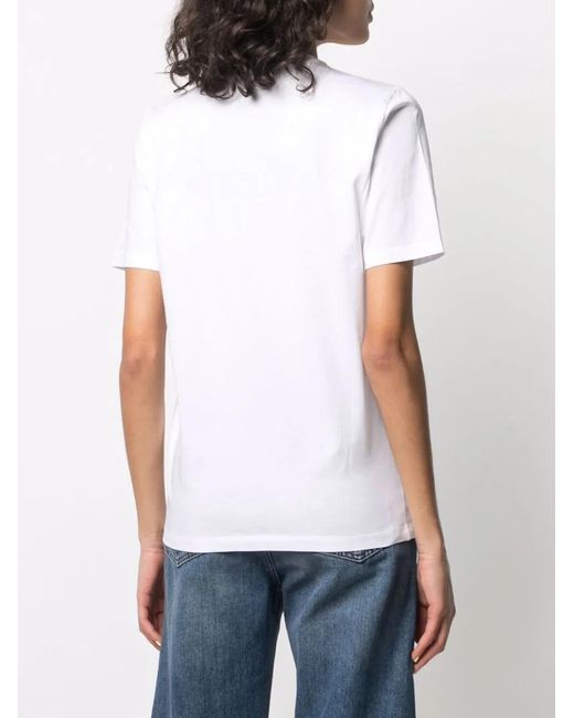 DSquared² White Logo Cotton T-shirt