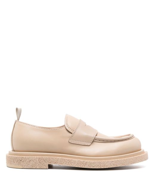 Officine Creative Pink Wisal Leather Loafers