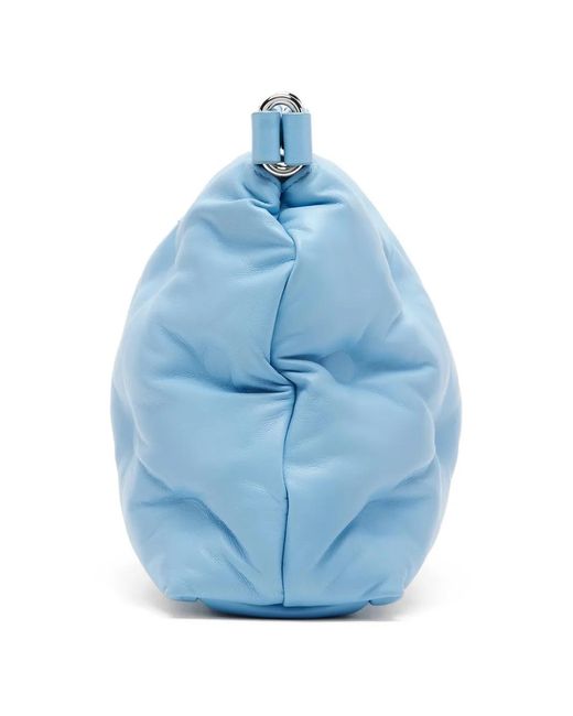 Maison Margiela Blue Small Glam Slam Quilted Shoulder Bag
