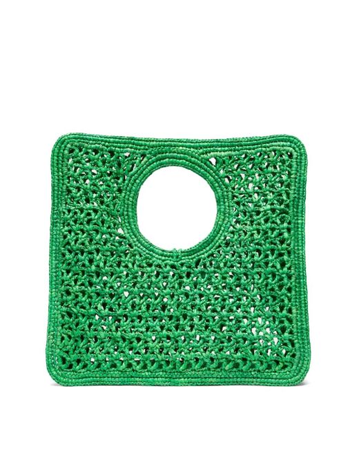 Jacquemus Green Le Petit Carré Beach Bags