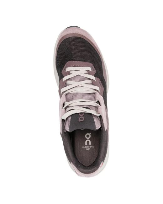 On Shoes White Cloudnova Hift Panelled Sneakers