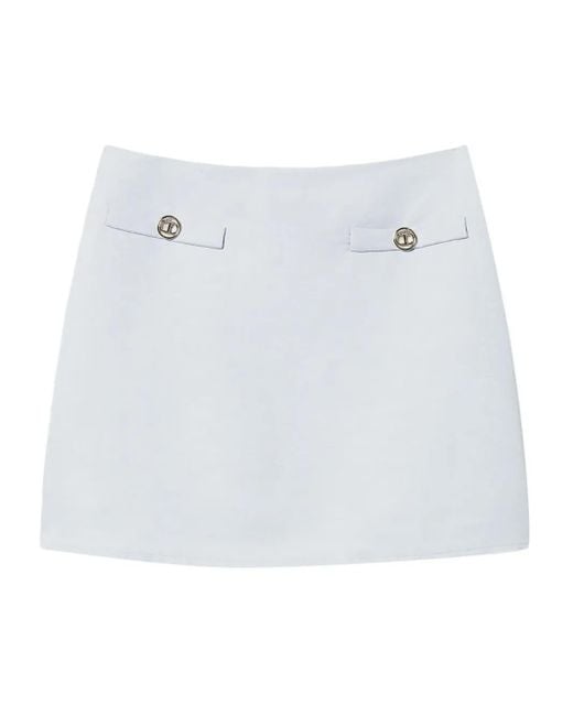 Twinset ロゴ スカート White