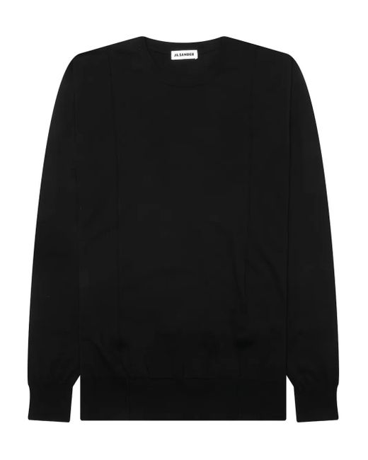 Maglione Girocollo di Jil Sander in Black da Uomo