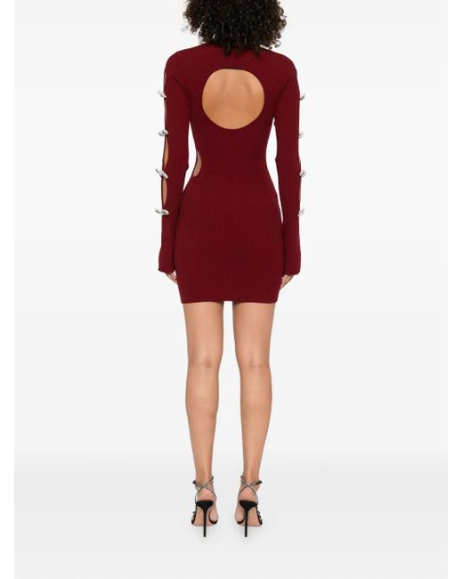 Abito A Coste Con Fiocco di Mach & Mach in Purple