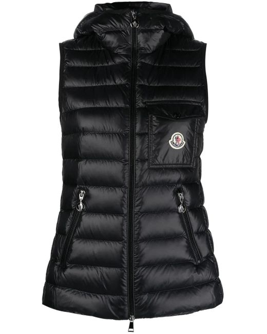 Moncler Black Glygos - Down Filled Gilet