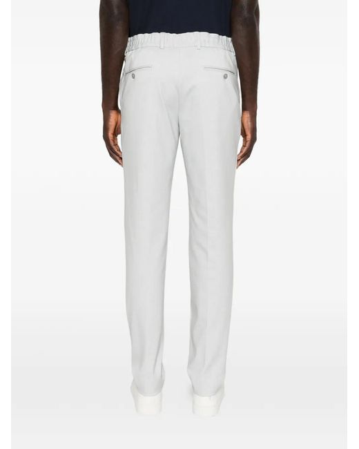 Karl Lagerfeld White Pace Drawstring Trousers for men