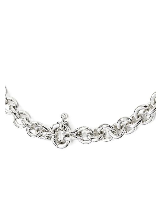Yoj Metallic Oto Rolo-Chain Necklace for men