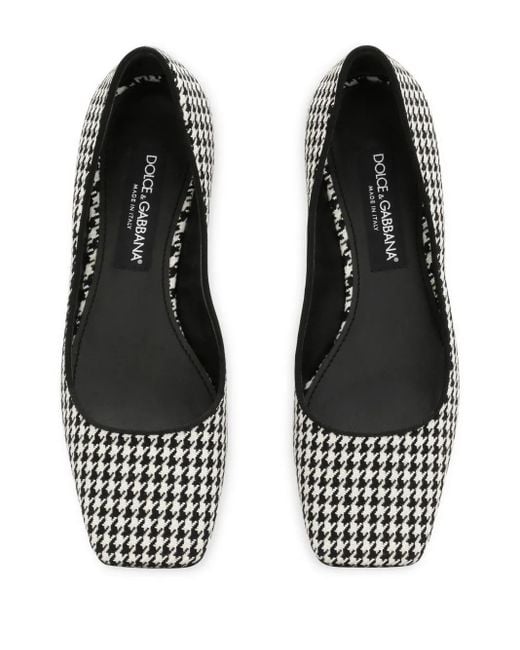 Dolce & Gabbana Brown Houndstooth Pumps