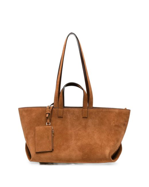 A.P.C. Brown Drummer Tote Bag
