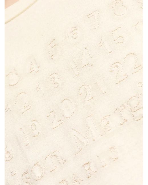 Maison Margiela White T-Shirt With Logo for men