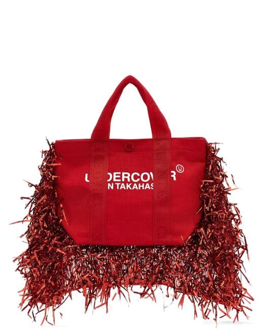 Undercover Red Fringed Handbag